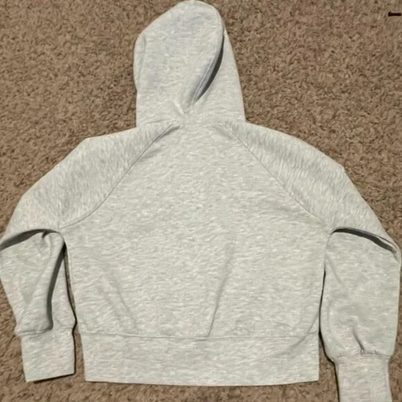 Abercrombie Kids YPB Neoknit Active Kids Zip-Up Hoodie, Heather Gray, Size 11/12 - Picture 7 of 7